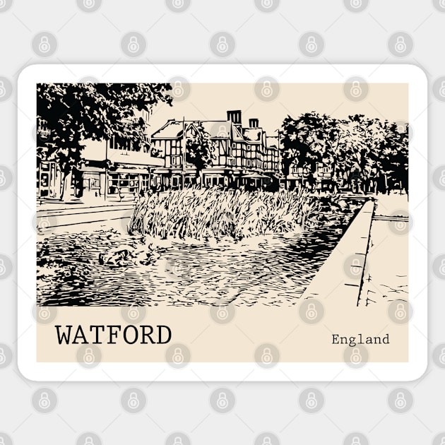 Watford England Sticker by Lakeric